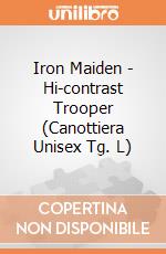 Iron Maiden - Hi-contrast Trooper (Canottiera Unisex Tg. L) gioco di Rock Off