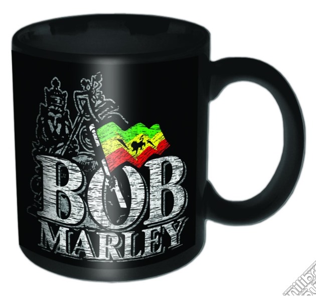 Bob Marley - Distressed Logo Black (Tazza) gioco di Rock Off
