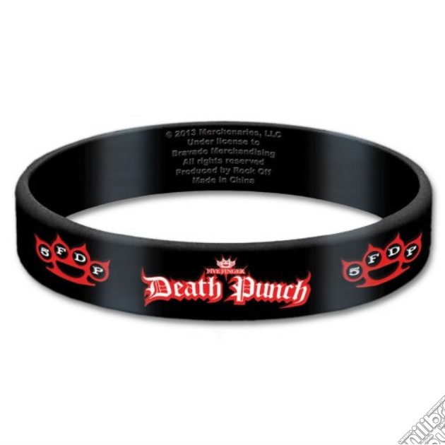 Five Finger Death Punch - Logo (Braccialetto Gomma) gioco di Rock Off