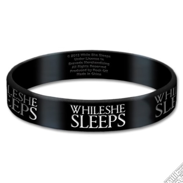 While She Sleeps: Logo (Braccialetto Gomma) gioco di Rock Off