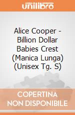 Alice Cooper - Billion Dollar Babies Crest (Manica Lunga) (Unisex Tg. S) gioco di Rock Off