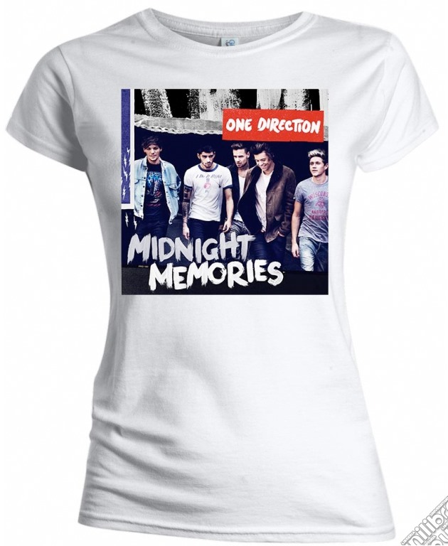 One Direction - Midnight Memories White (T-Shirt Donna L) gioco di Rock Off