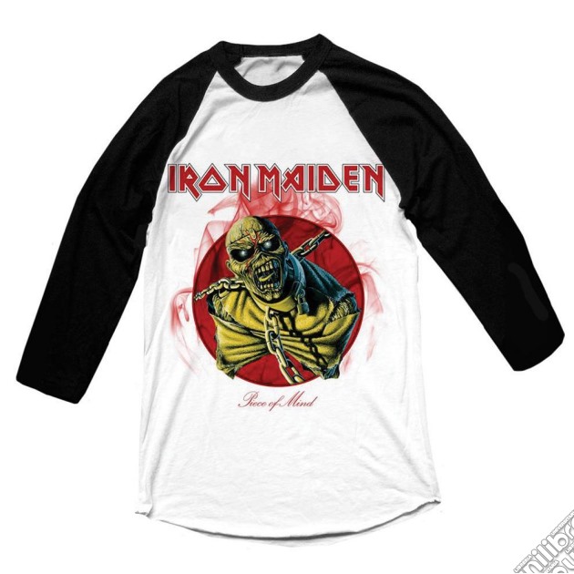 Iron Maiden - Raglan Piece Of Mind (Manica Lunga Unisex Tg. XL) gioco di Rock Off