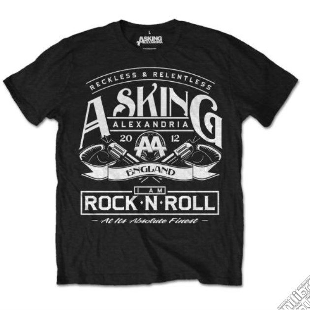 Asking Alexandria: Rock N' Roll (T-Shirt Unisex Tg. M) gioco di Rock Off