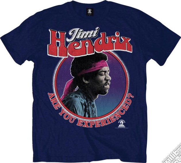 Jimi Hendrix: Are You Experienced Navy (T-Shirt Unisex Tg. S) gioco di Rock Off