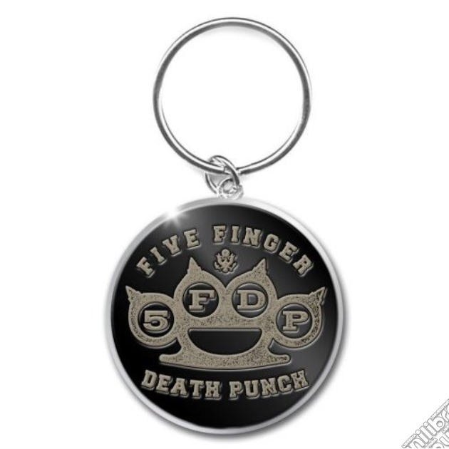 Five Finger Death Punch - Brass Knuckle (Portachiavi Metallo) gioco di Rock Off
