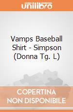 Vamps Baseball Shirt - Simpson (Donna Tg. L) gioco di Rock Off