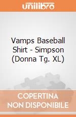 Vamps Baseball Shirt - Simpson (Donna Tg. XL) gioco di Rock Off
