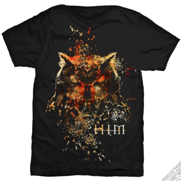 Him: Owl Colour (T-Shirt Unisex Tg. S) gioco di Rock Off