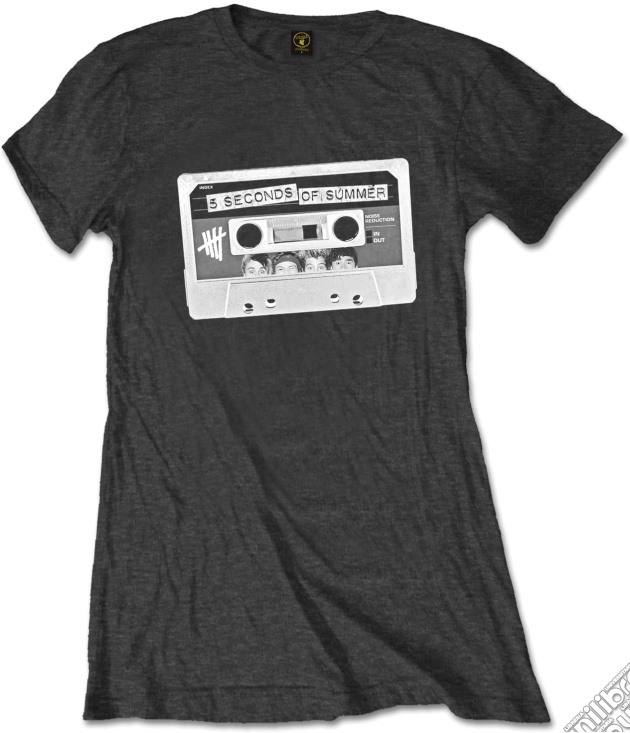 5 Seconds Of Summer - Tape Charcoal (T-Shirt Donna S) gioco di Rock Off