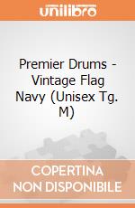 Premier Drums - Vintage Flag Navy (Unisex Tg. M) gioco di Rock Off