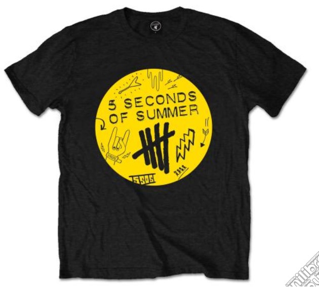 5 Seconds Of Summer: Scribble Logo (T-Shirt Unisex Tg. 2XL) gioco di Rock Off