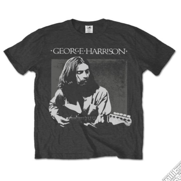 George Harrison: Live Portrait Charcoal (T-Shirt Unisex Tg. M) gioco di Rock Off