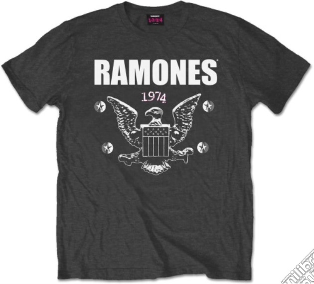 Ramones: 1974 Eagle (T-Shirt Unisex Tg. S) gioco di Rock Off