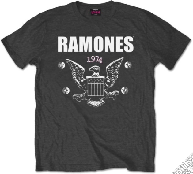 Ramones: 1974 Eagle (T-Shirt Unisex Tg. L) gioco di Rock Off