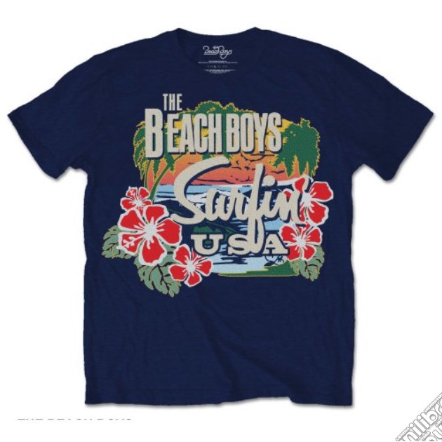 Beach Boys (The): Surfin' Usa Tropical (T-Shirt Unisex Tg. L) gioco di Rock Off
