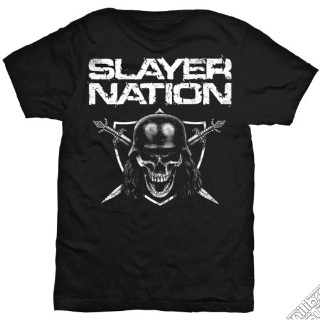 Slayer: Slayer Nation Black (T-Shirt Unisex Tg. L) gioco di Rock Off