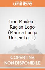 Iron Maiden - Raglan Logo (Manica Lunga Unisex Tg. L) gioco di Rock Off