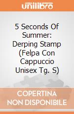 5 Seconds Of Summer: Derping Stamp (Felpa Con Cappuccio Unisex Tg. S) gioco di Rock Off