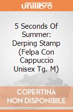 5 Seconds Of Summer: Derping Stamp (Felpa Con Cappuccio Unisex Tg. M) gioco di Rock Off