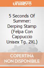 5 Seconds Of Summer: Derping Stamp (Felpa Con Cappuccio Unisex Tg. 2XL) gioco di Rock Off
