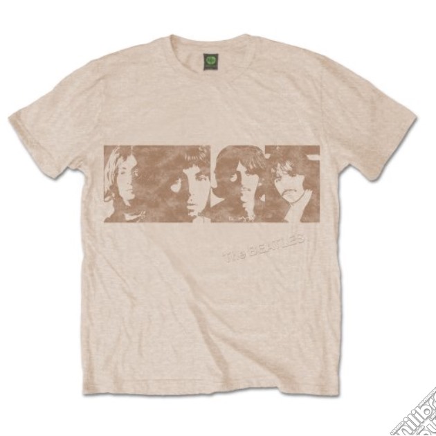 The Beatles White Album Faces Men's Sand Tee: Small gioco di Rock Off