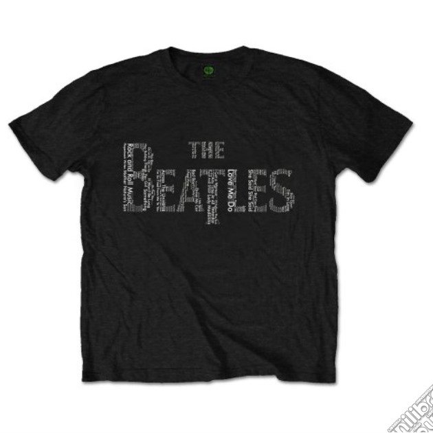 Beatles (The): Drop T Songs Black (T-Shirt Unisex Tg. M) gioco di Rock Off