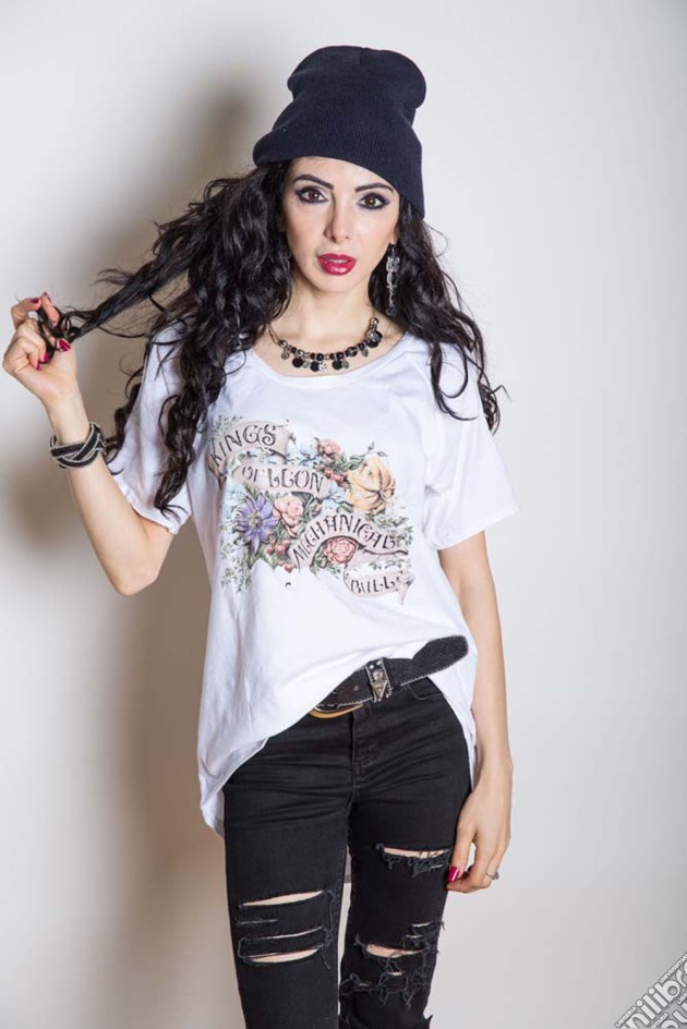 Kings Of Leon: Flowers (T-Shirt Donna Tg. L) gioco di Rock Off