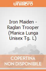 Iron Maiden - Raglan Trooper (Manica Lunga Unisex Tg. L) gioco di Rock Off