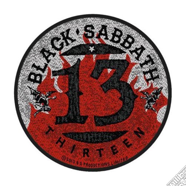 Black Sabbath - 13 / Flames Circular (Toppa) gioco di Rock Off