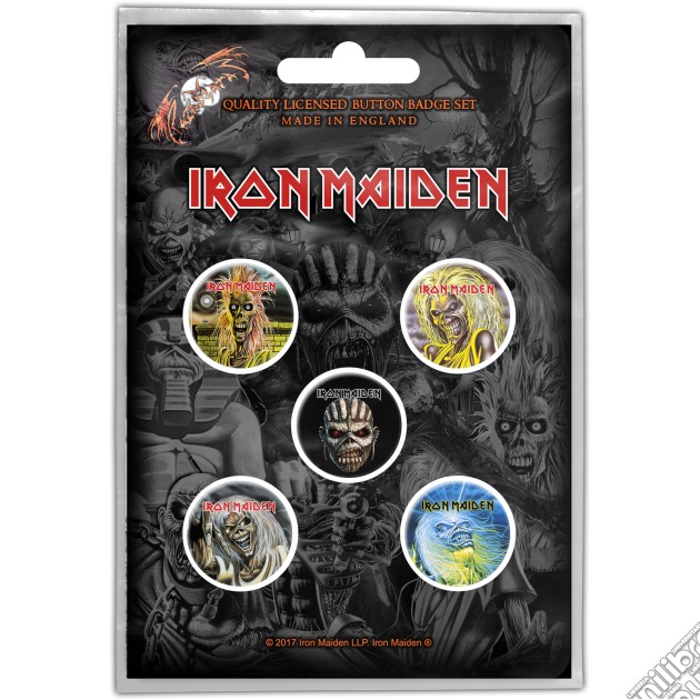 Iron Maiden: The Faces Of Eddie Button (Badge Pack) gioco