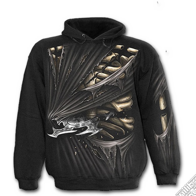 Bone Slasher - Allover Hoody Black (tg. Xl) gioco di Spiral Direct