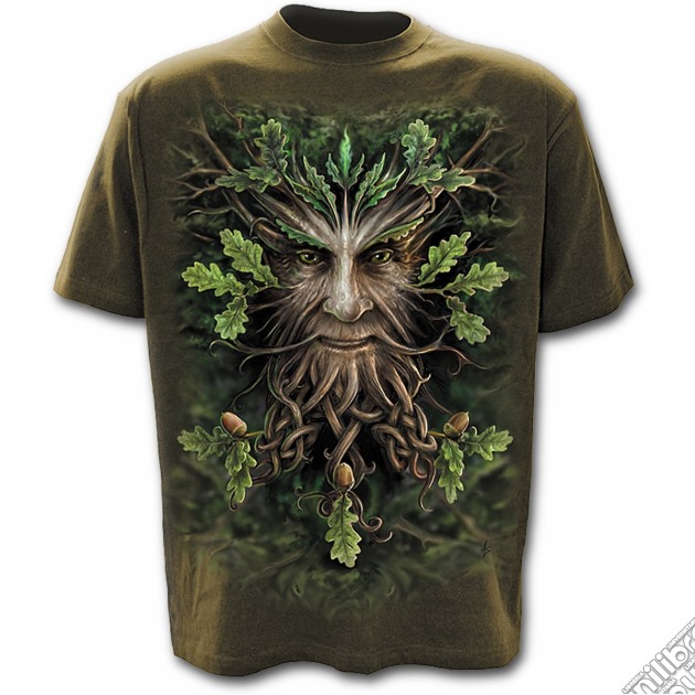 Oak King - T-shirt Olive (tg. Xl) gioco di Spiral Direct