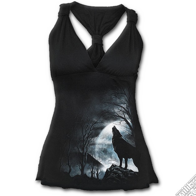 Howling Shadows - Gathered Bust Strap Top Black (tg. L) gioco di Spiral Direct