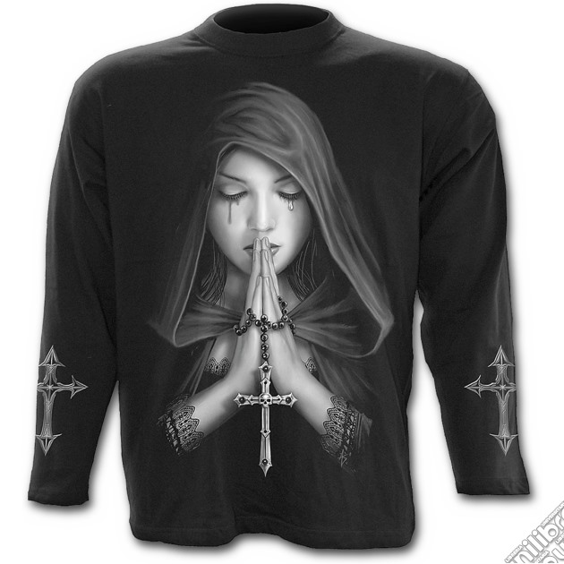 Goth Prayer - Longsleeve T-shirt Black (tg. M) gioco di Spiral Direct