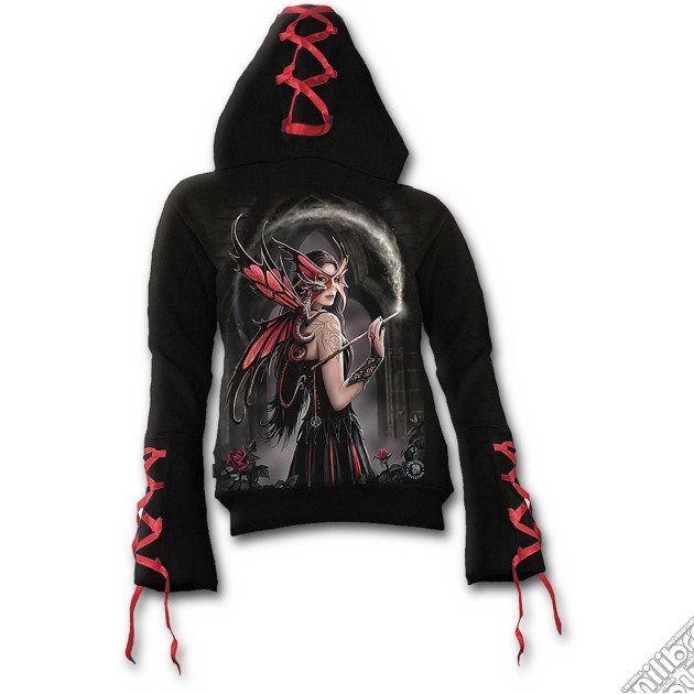Spellbound - Red Ribbon Gothic Hoody Black (tg. M) gioco di Spiral Direct
