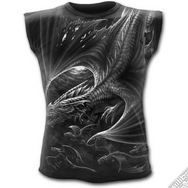 Gathering Storm - Allover Sleeveless T-shirt Black (tg. Xl) gioco di Spiral Direct