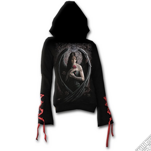 Angel Rose - Red Ribbon Gothic Hoody Black (tg. S) gioco di Spiral Direct