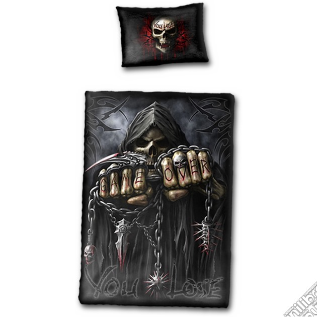 Game Over - Single Duvet Cover + Uk Pillow Case gioco di Spiral Direct