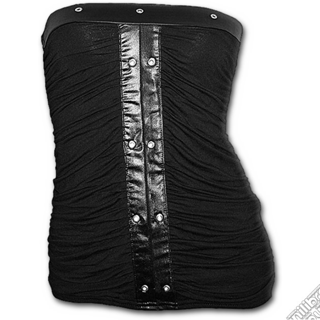 Spiral: Gothic Elegance: Gathered Tube Top Black (Top Donna Tg. L) gioco di Spiral Direct