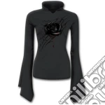 Black Rose Dew - High Neck Goth Top Black (tg. L)