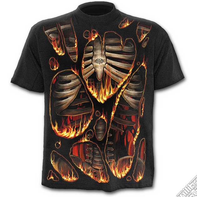 Inferno - Allover T-shirt Black (tg. L) gioco di Spiral Direct