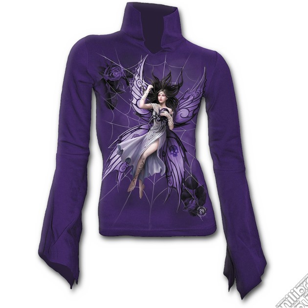 Silk Lure - High Neck Goth Top Purple (tg. M) gioco di Spiral Direct