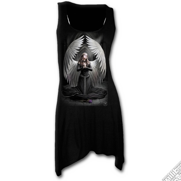 Prayer For The Fallen - Goth Bottom Camisole Dress Black (tg. L) gioco di Spiral Direct