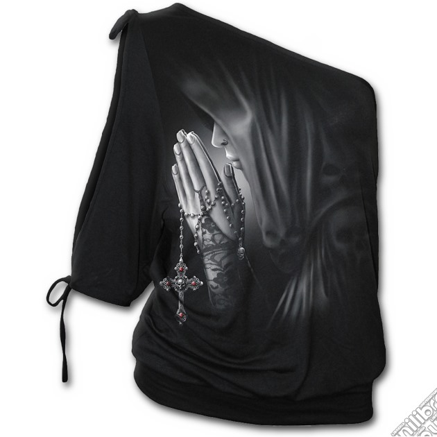 Exorcism - One Shoulder Baggy Top Black (tg. Xl) gioco di Spiral Direct