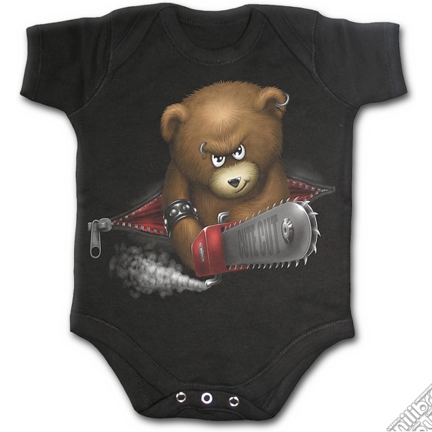 Beware The Bear - Baby Sleepsuit Black (tg. M) gioco di Spiral Direct