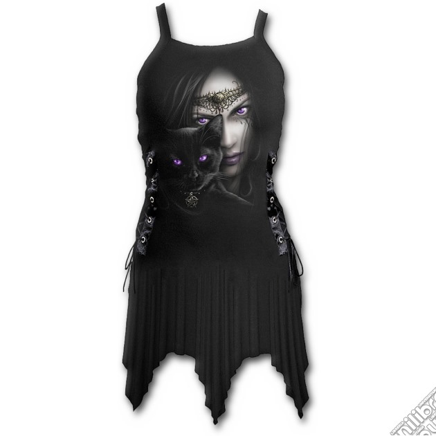 Cat's Eyes - Side Laceup Camisole Dress Black (tg. S) gioco di Spiral Direct