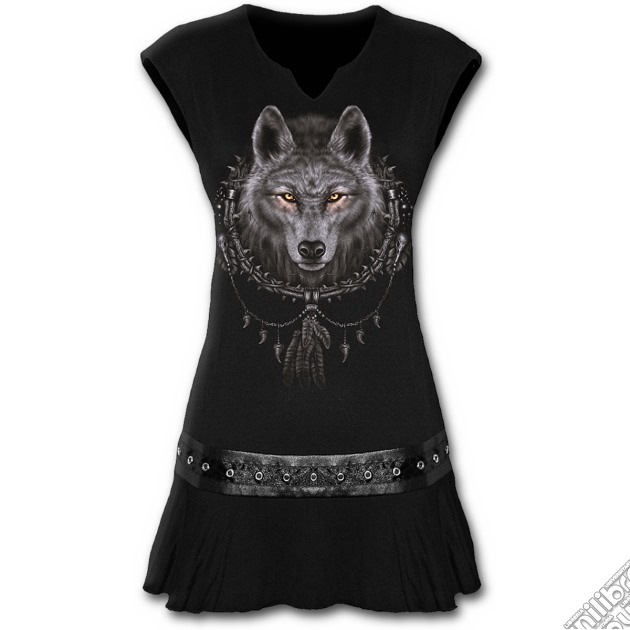 Wolf Dreams - Stud Waist Mini Dress Black (tg. L) gioco di Spiral Direct