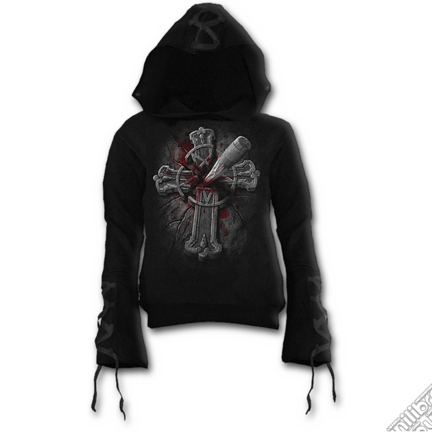 Stone Cold - Black Ribbon Gothic Hoody Black (tg. M) gioco di Spiral Direct