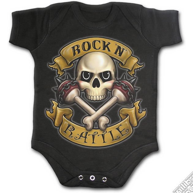 Rock N' Rattle - Baby Sleepsuit Black (tg. L) gioco di Spiral Direct